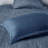 7 Piece Printed Seersucker Comforter Set Navy