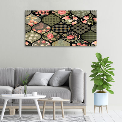 Floral Pattern - No Frame Print on Canvas