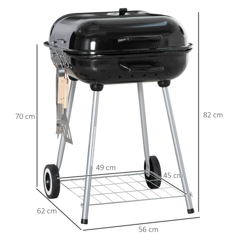 Luch 56cm W Barrel Charcoal Grill