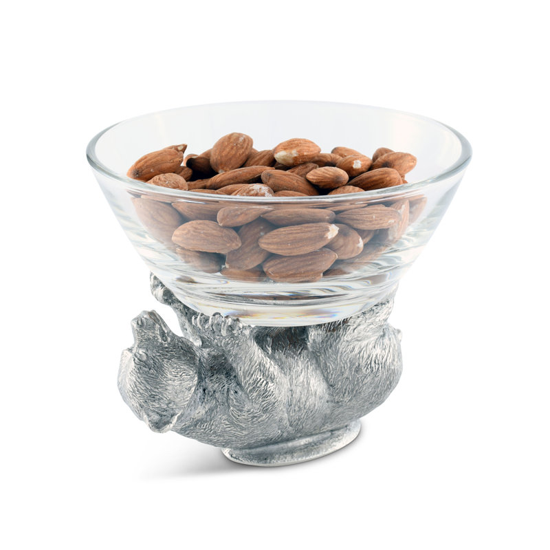 Woodland Creatures Glass Dessert Bowl