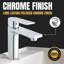 Chrome Basin Mixer Tap Single Lever Handle ATTICUS