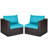 59'' Wide Straight Wicker Loveseat with Cushions-226978231