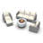 6 - Person Patio Conversation Set with Cushions