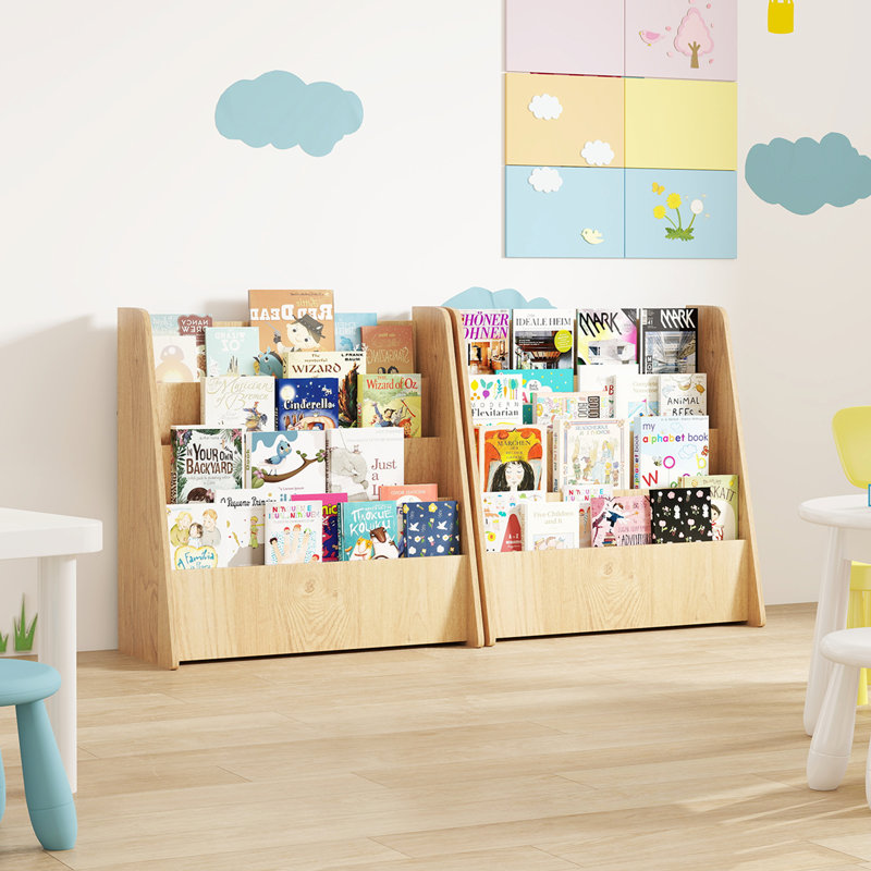 Bibliothèque pour enfants 4 niveaux, Beige