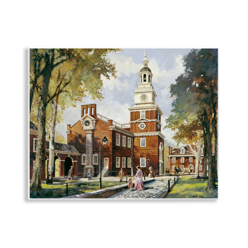Plaque murale de l'Independence Hall Colonial Times, design par Wind River Studios