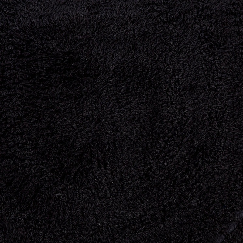 Cotton Bath Mat, 21" W x 34" L, Black
