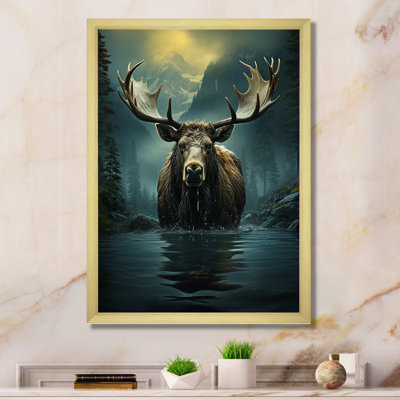 «Audre Blue Moose Coastal Wanderer», reproduction sur toile
