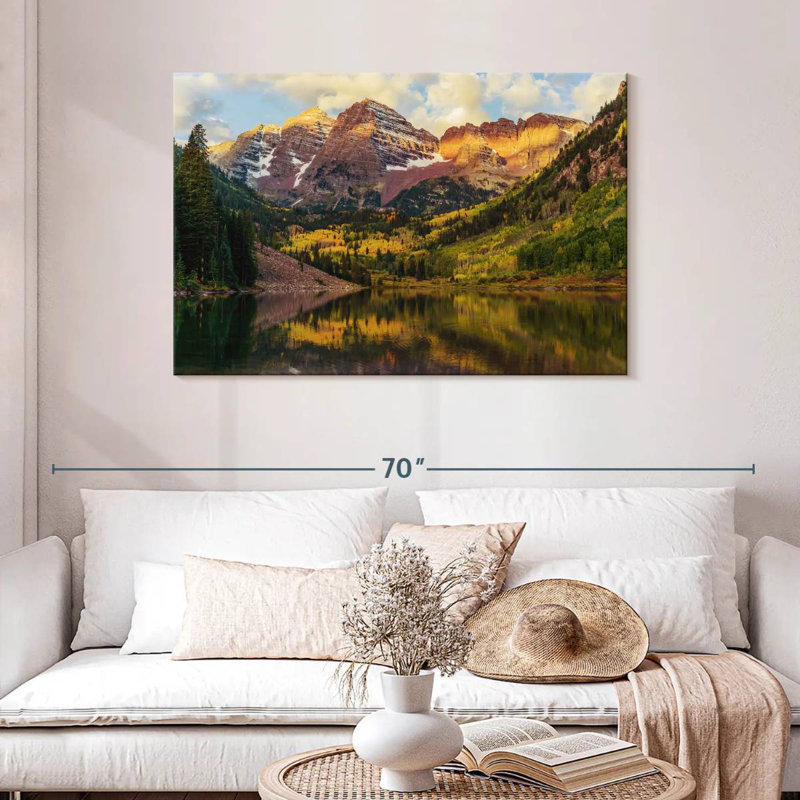 Paysage Alvord Maroon Bells, H 30 po x l 45 po