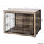 Mobilier de chenil spacieux pour animaux avec portes doubles - douillet pour l'intérieur