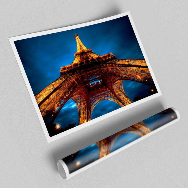 La Tour Eiffel Tower - No Frame Print, 42 cm H x 59.4 cm W