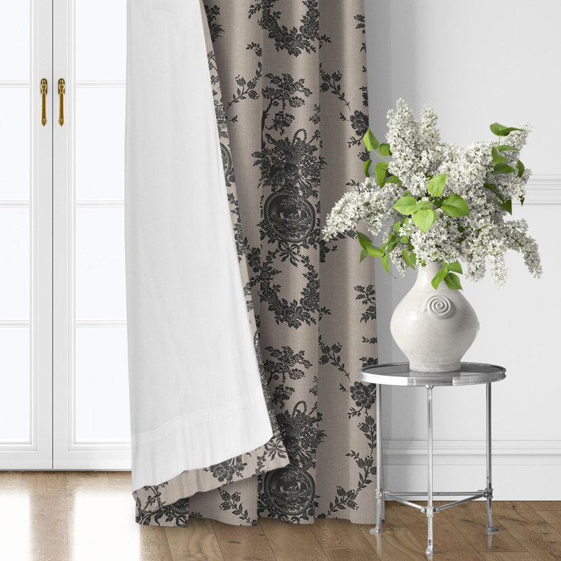 Ensemble de 2 rideaux Country Lane Toile, L 20 po x L 108 po