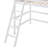 Solid Wood Loft Bed with Ladder, Sturdy and Practical Solution for Efficient Use of Space-383954059