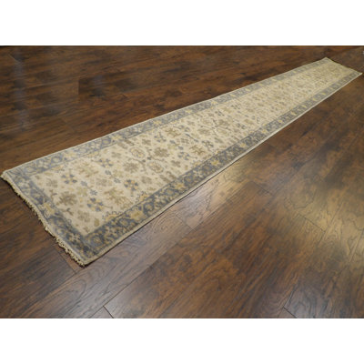 Pemberwick One-of-a-Kind 2'6" x 20' Area Rug in Ivory/Gray