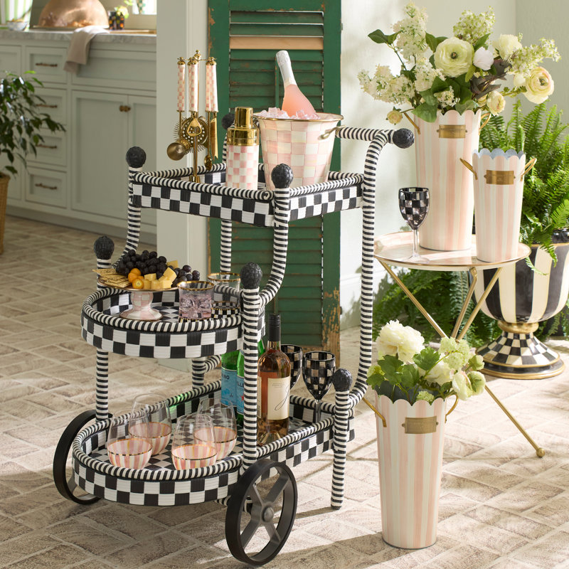 Gambit Check Outdoor Bar Cart