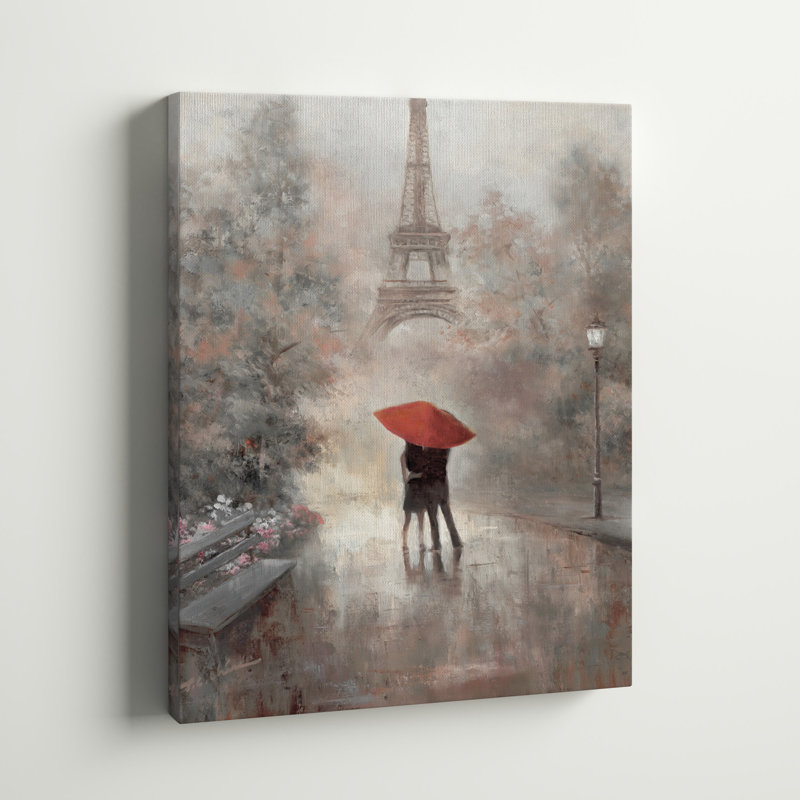 Paris in the Mist par T.C. Chiu - reproduction sur toile tendue, H 36 po x l 24 po