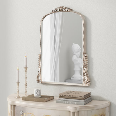 Euri Antiqued Arch Wall Mirror Decorative Vintage Mirrors for Wall Decor