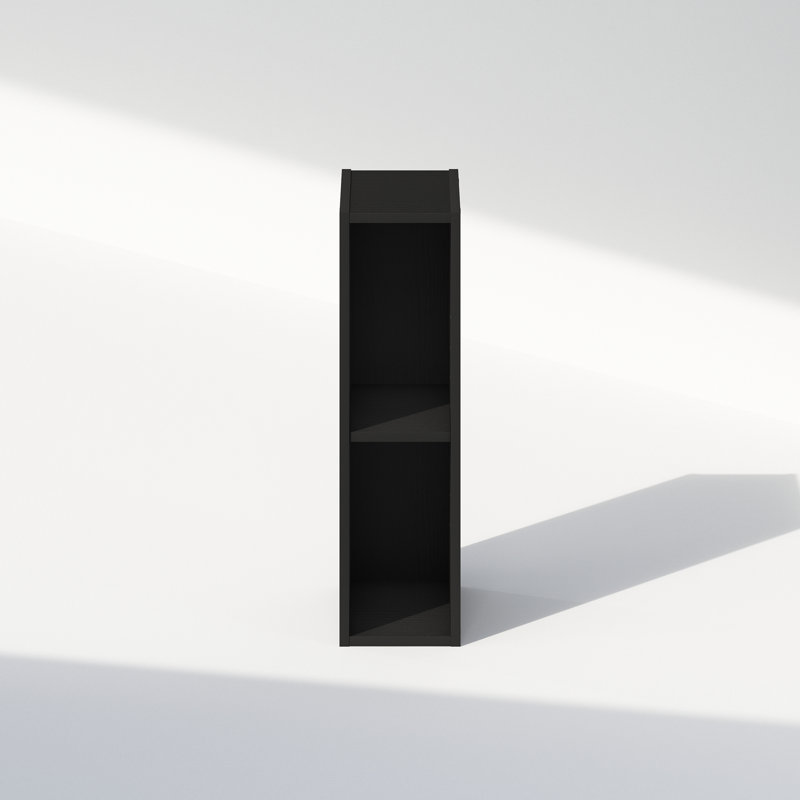 Étagère de rangement à 2 niveaux pour vêtements et garde-robe Furinno Reed, Bois noir