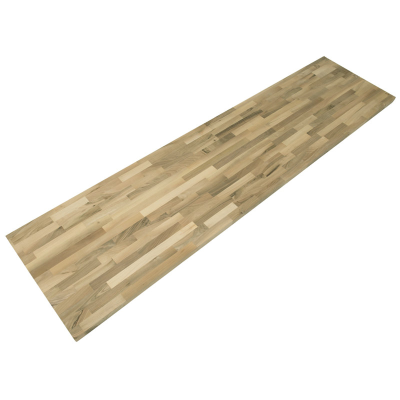Comptoir en bois massif, Noyer, H 74 po x l 25 po x P 1,5 po