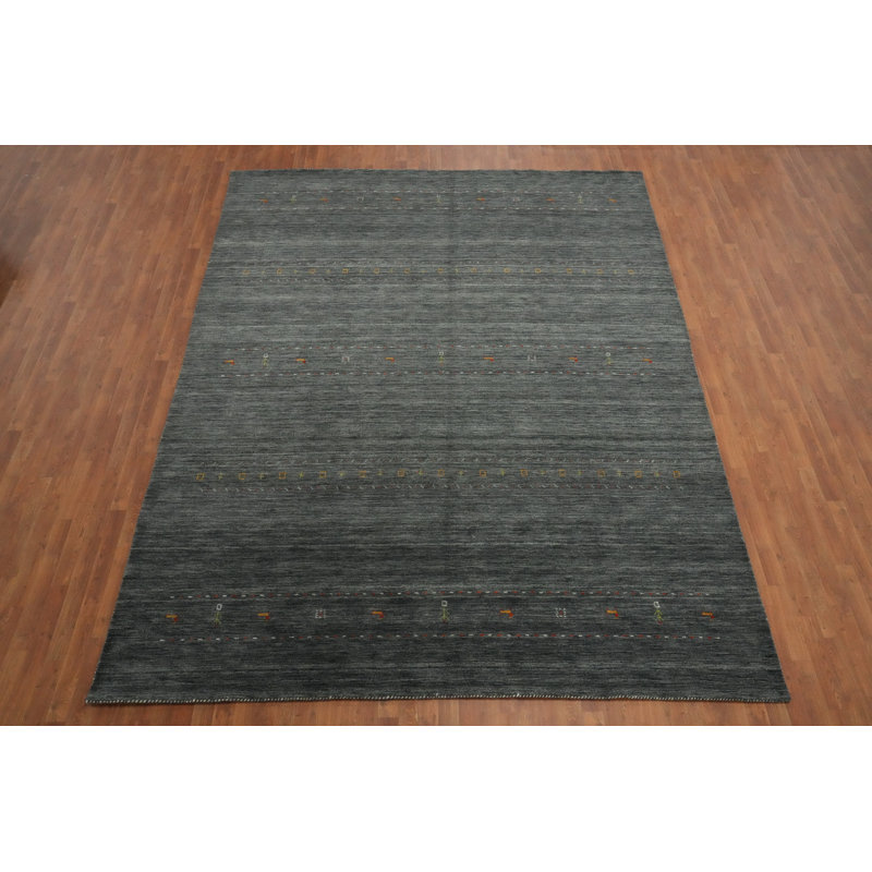 Gabbeh Style Handmade Large Area Rug 10x12