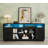 70" Fluted TV Stand For Tvs Up To 80", Entertainment Center with LED Light & Power Outlet, Vintage Double Door Cabinet For Living Room, Bedroom-853266490-853266492