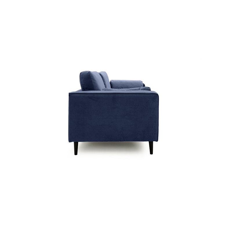 Millerville 4 Seater Velvet Sofa, Navy