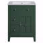 Meuble-lavabo moderne 24 po avec lavabo en céramique, meuble-lavabo à 2 tiroirs-1245509180