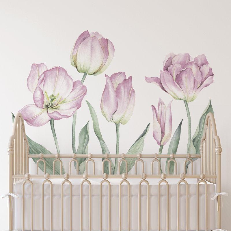Autocollants muraux à peler et coller, Lilas
