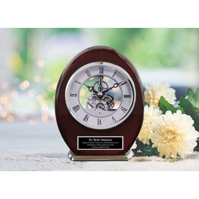 Stainless Steel Quartz movement / Crystal Tabletop Clock