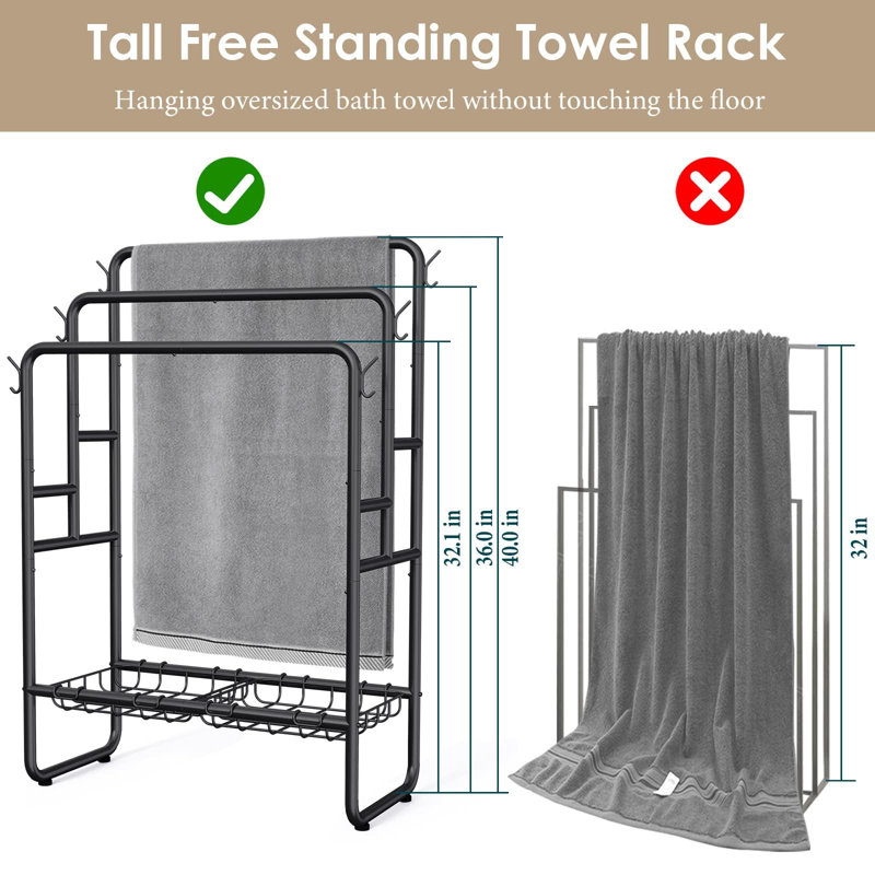 3 Wall Towel Stand