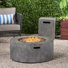 Rozele Round Iron Propane Smokeless Fire Pit