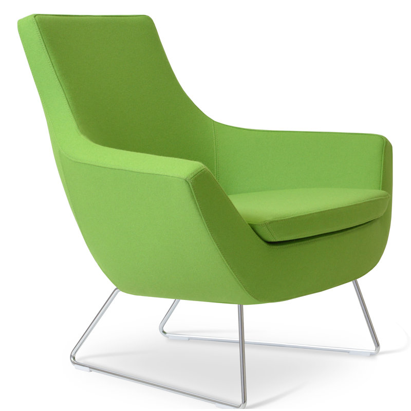 Méridienne Lakewood, Laine pistache Camira