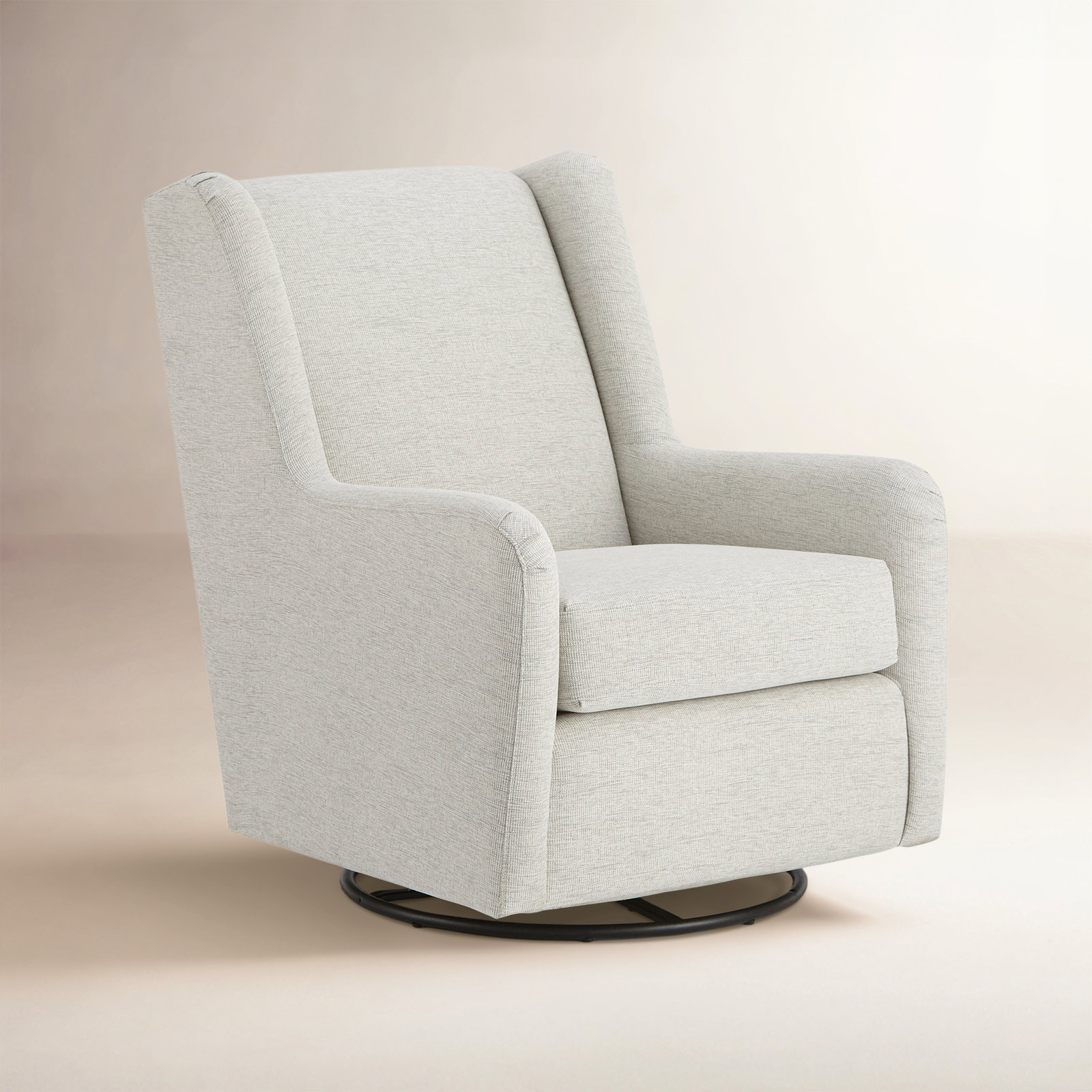 Miranda Upholstered Swivel Glider, Galloway Canvas Performance