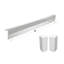 Ensemble de housse pour plinthe chauffante en acier galvanisé résistant à la rouille Basic Series de Baseboarders - blanc | Housse de chauffage et embouts inclus-78086944