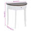 York 80cm Console Table-20360231