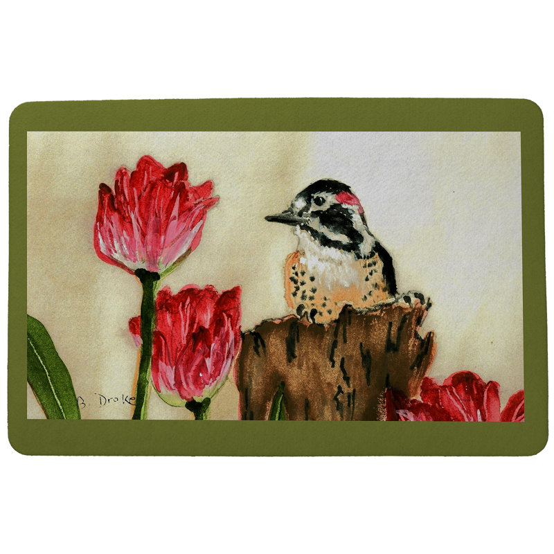 Tapis de porte antidérapant woodpecker Simonds, Rectangle 1 pi 6 po x 2 pi 2 po