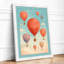 Balloons in Flight Boho - Framed Print-1619475432-1619475227
