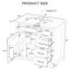 Meuble-lavabo 36 po avec lavabo en céramique et 2 tiroirs basculants 36 po-608788655