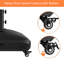 130 lb Base de parasol mobile robuste et noire