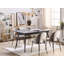 Trineice Extendable Metal Base Dining Table
