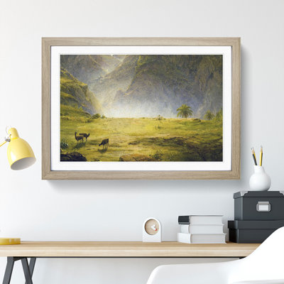 The Andes of Ecuador by Frederic Edwin Church - Picture Frame Painting