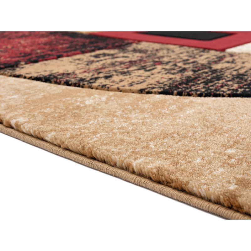 Merito Abstract Indoor Rug, Rectangle 1'10" x 2'8"