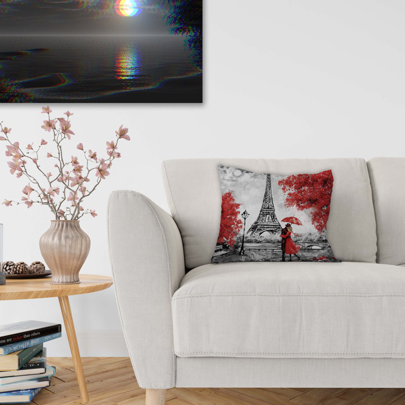 Housse et insert de coussin décoratif extérieur love, 24" X 24"