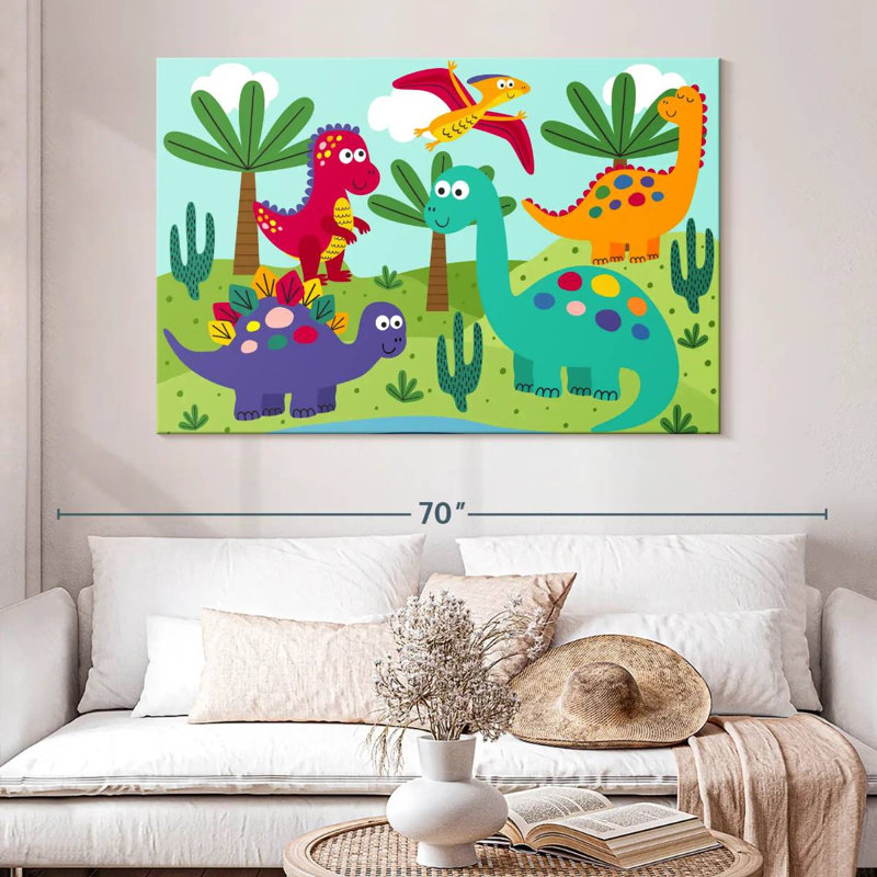 Dinosaures amis Ashelle, H 34 po x l 51 po