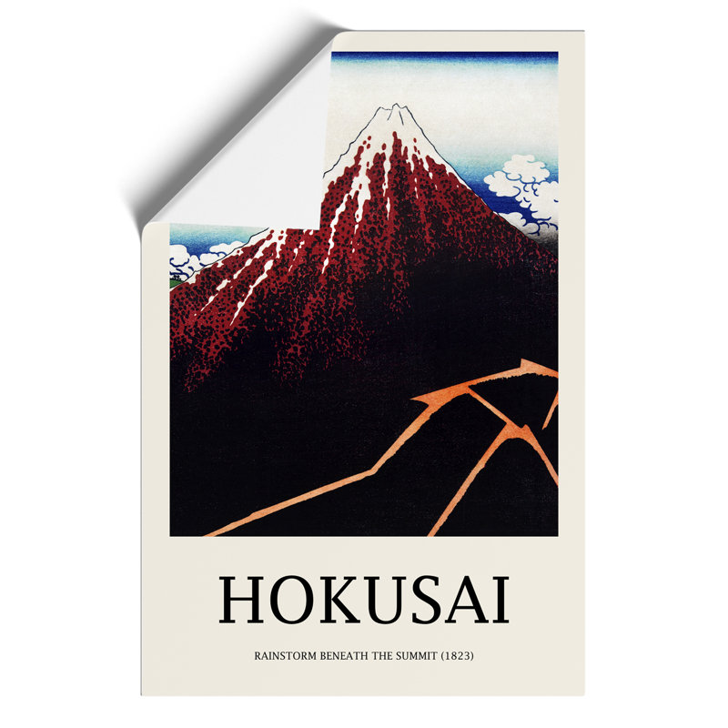 Sanka Hakuu Print by Katsushika Hokusai - Frameless Print, 59cm H x 42cm W x 0.1cm D