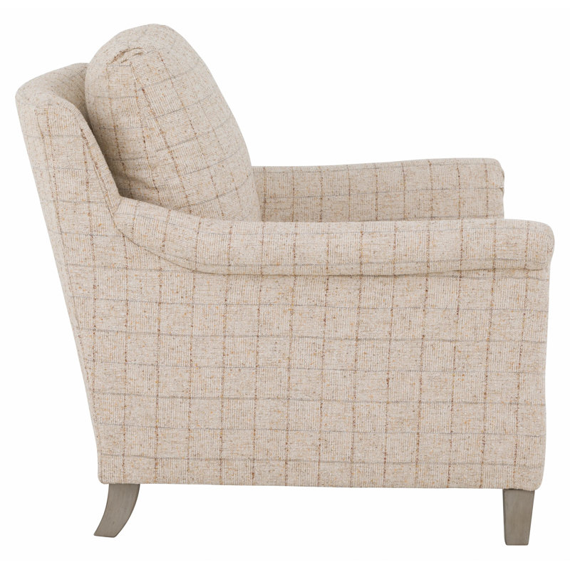 Olivia Lounge Chair, Walnut, 9508 Smoke