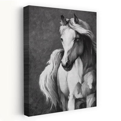Art blanc contemporain, cheval blanc