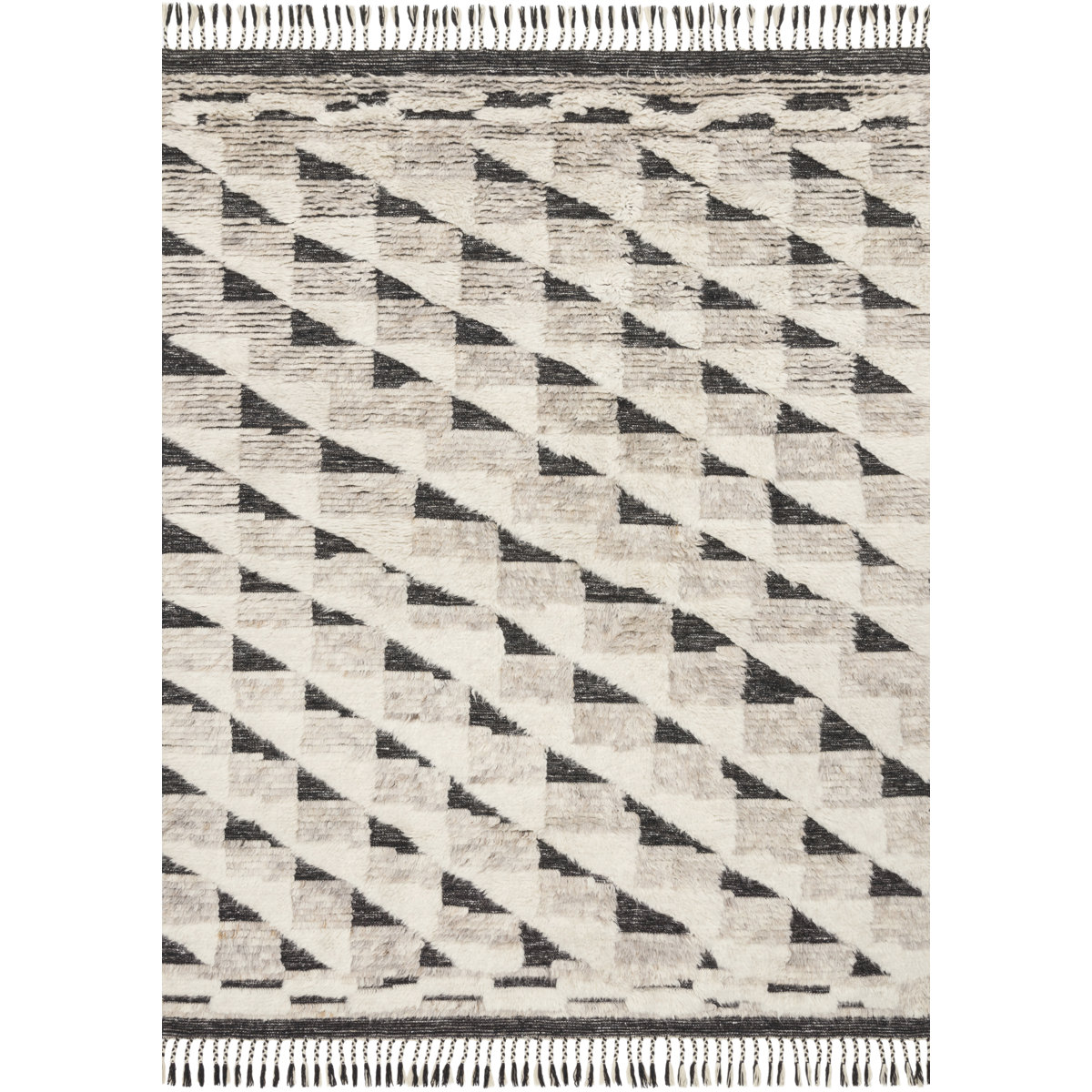 AllModern Benjamin Hand Knotted Natural/Black Area Rug - Wayfair Canada