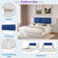 Lit plateforme tapissier avec tablettes-76383255-76383249