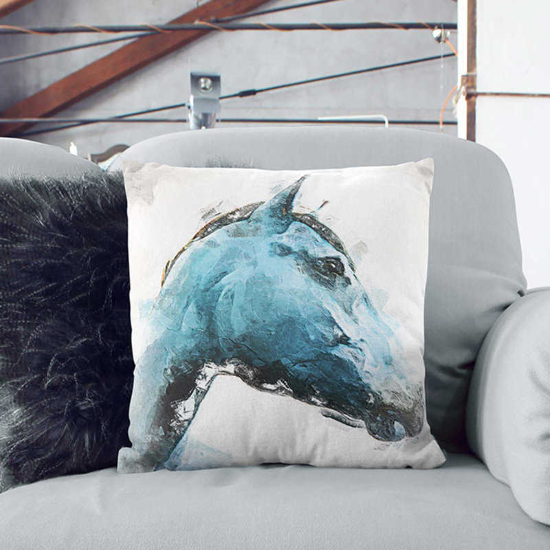 Square Throw Cushion, 55cm H x 55cm W x 20cm D
