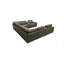 Canapé modulaire à large accoudoirs en cuir assorti